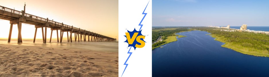 pensacola beach vs gulf shores